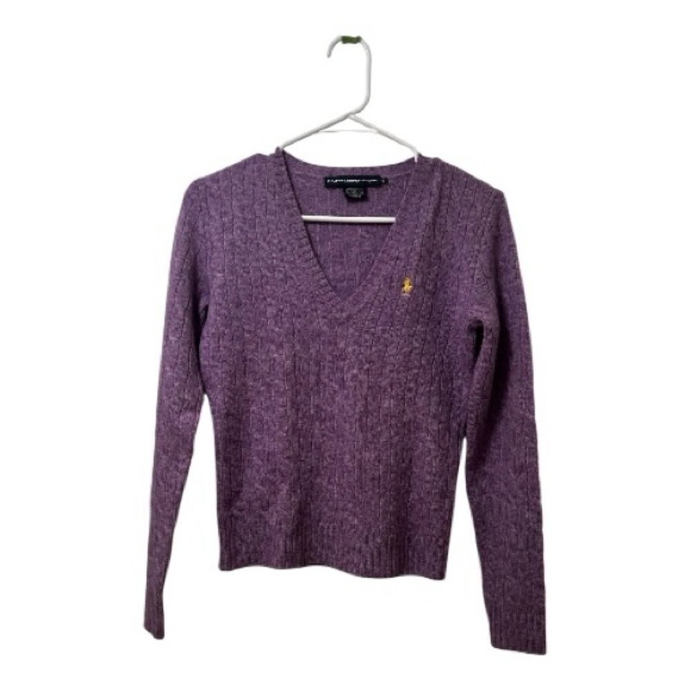 Ralph Lauren Sport 100% Lambswool Knit Sweater
Womens Purple Size S